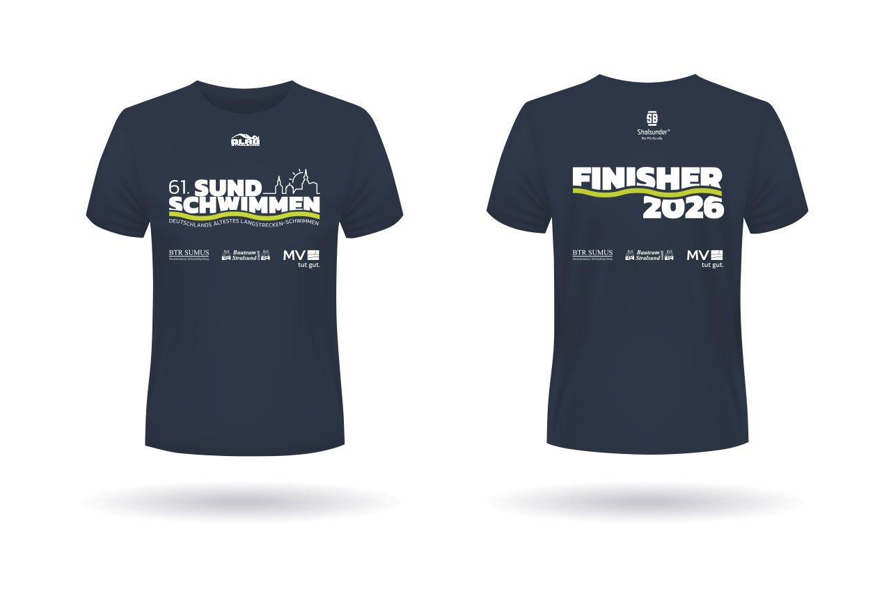 Finisher-Shirt des 61. Sundschwimmen 2026